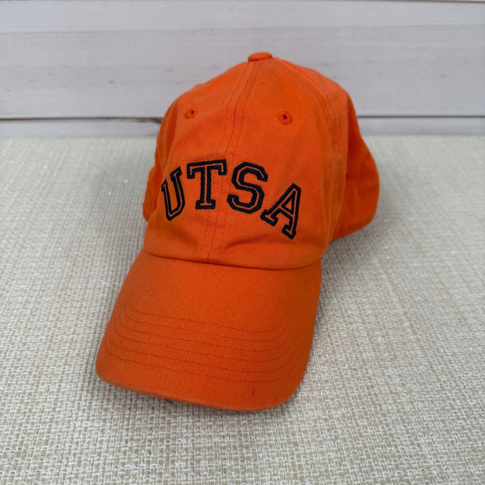 UTSA Roadrunners PINK‎ Orange Baseball Cap Hat University of Texas San Antonio